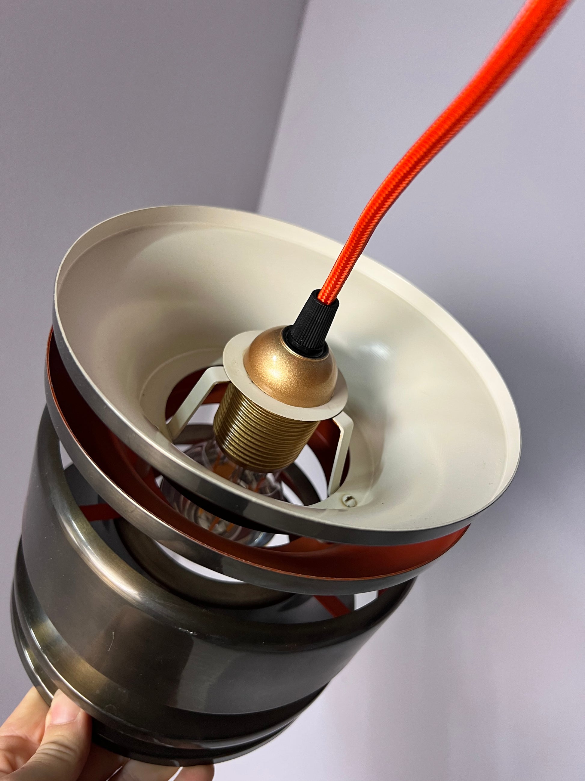 Hängelampe anthrazit orange von Carl Thore