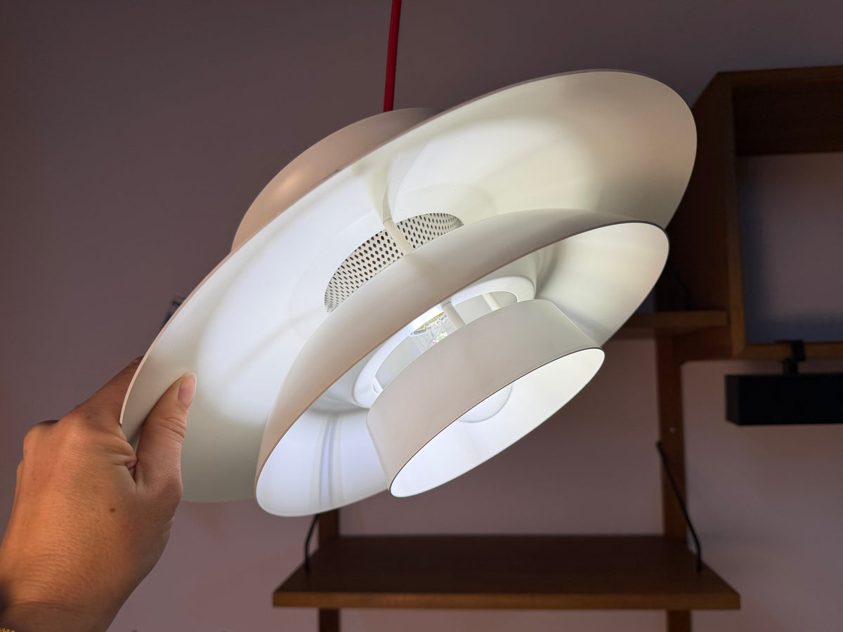 Lamellenlampe weiß aus Dänemark