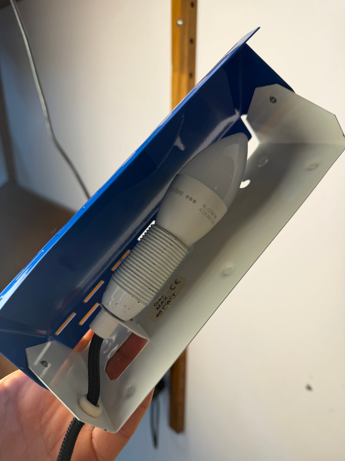 Wandlampe blau weiß von G&G Gramelsbacher