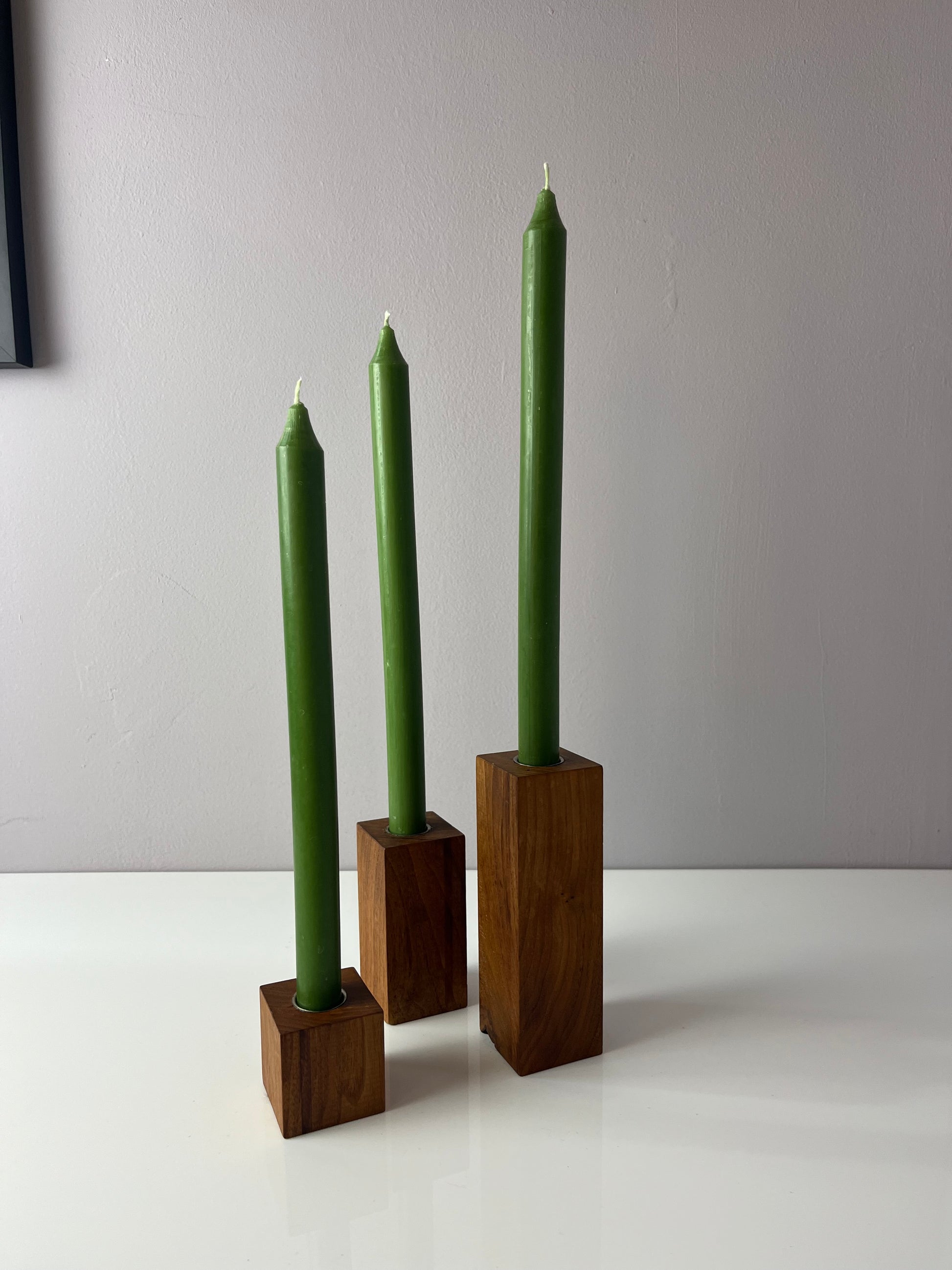 Set: Trio Kerzenständer Teak