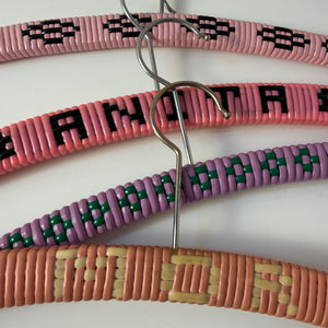 Set: 4x Kleiderbügel lila pink