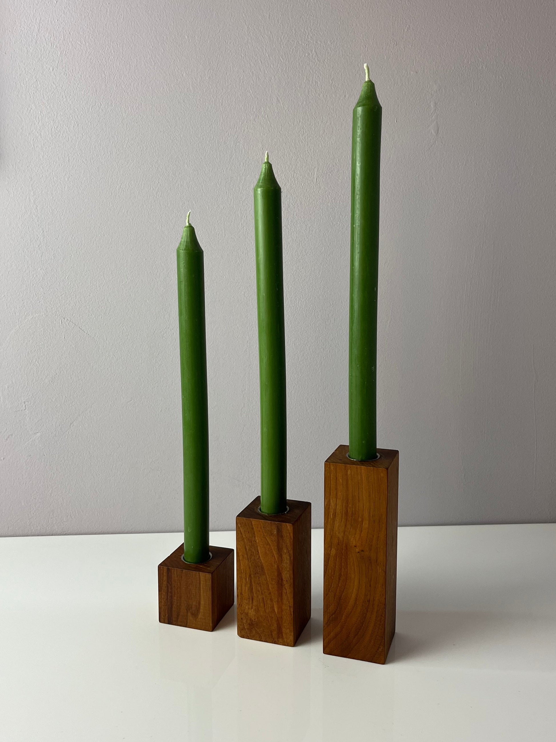 Set: Trio Kerzenständer Teak
