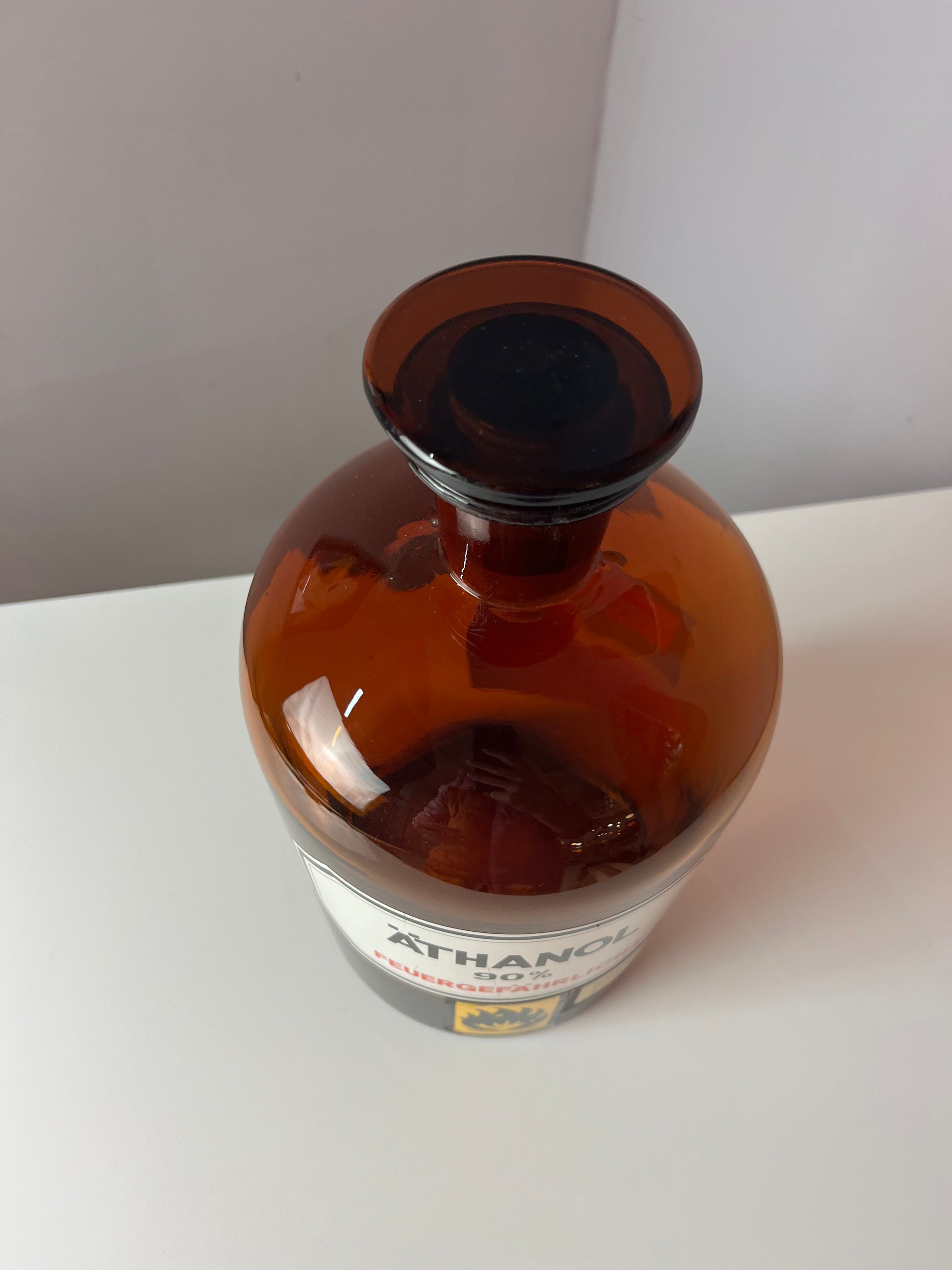 Apothekerglas Äthanol braun