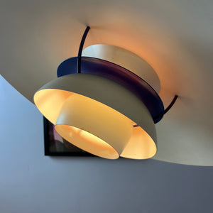 Lamellenlampe PH5 weiß von Poul Henningsen für Louis Poulsen