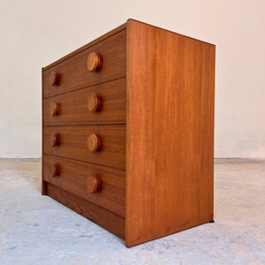 Kommode Teak mit runden Griffen aus Dänemark