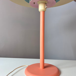 Tischlampe neu lackiert peach gelb