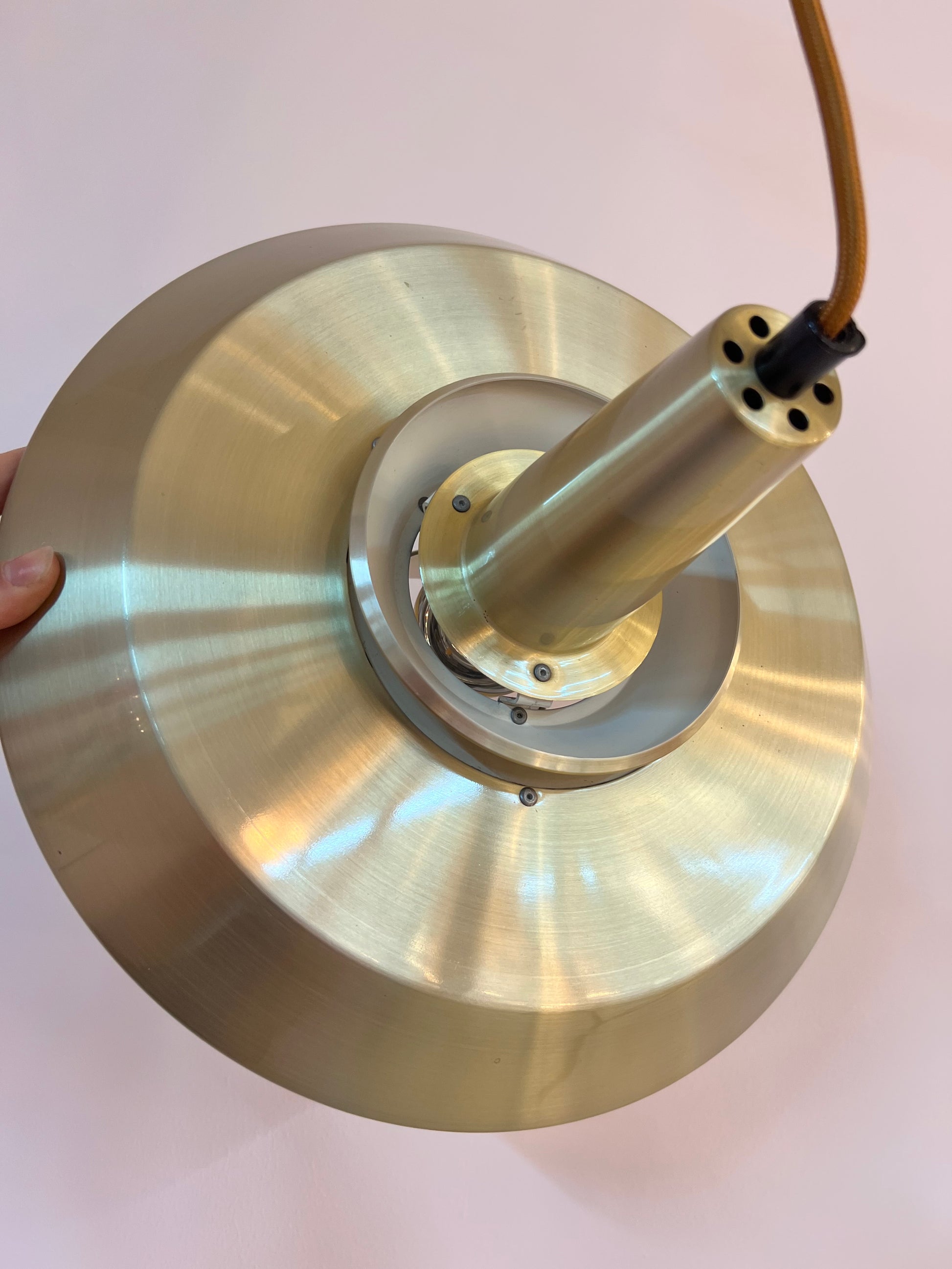 Lamellenlampe gold aus Dänemark