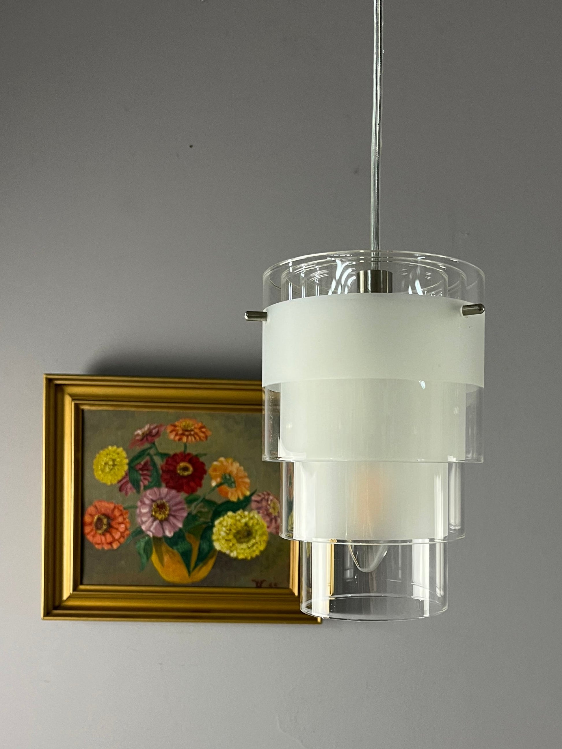 Lamellenlampe Eiszapfen weiß Glas von Markslöjd Sweden