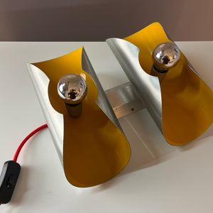 Wandlampe gelb silber von Massive