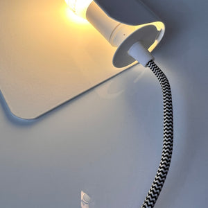 Wandlampe weiß Metall aus Dänemark