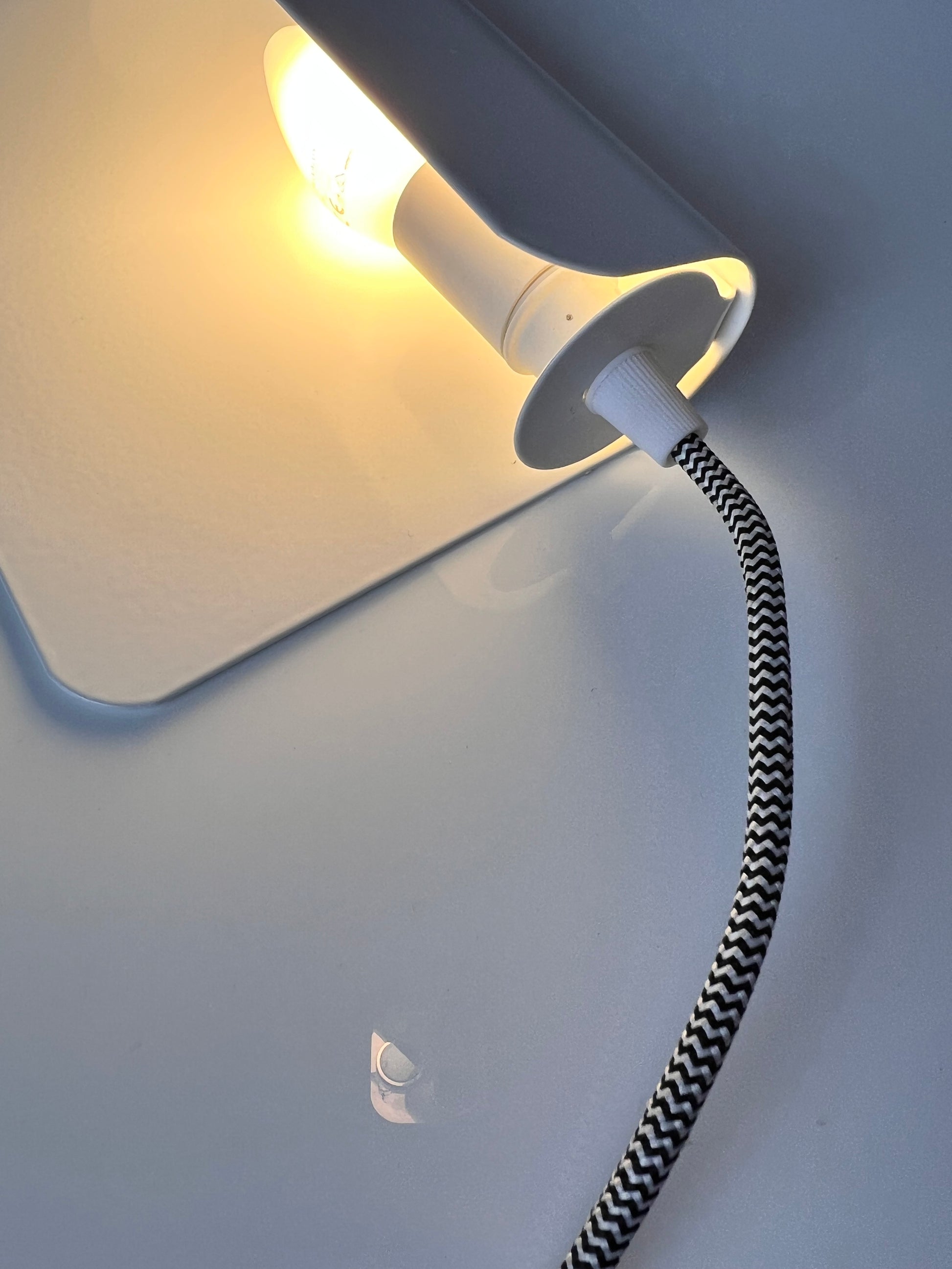 Wandlampe weiß Metall aus Dänemark
