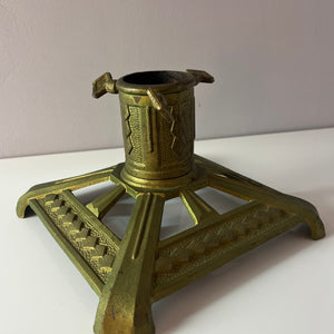 Tannenbaumständer grün Gusseisen