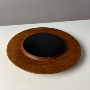 Käseglocke und Teakbrett aus Dänemark