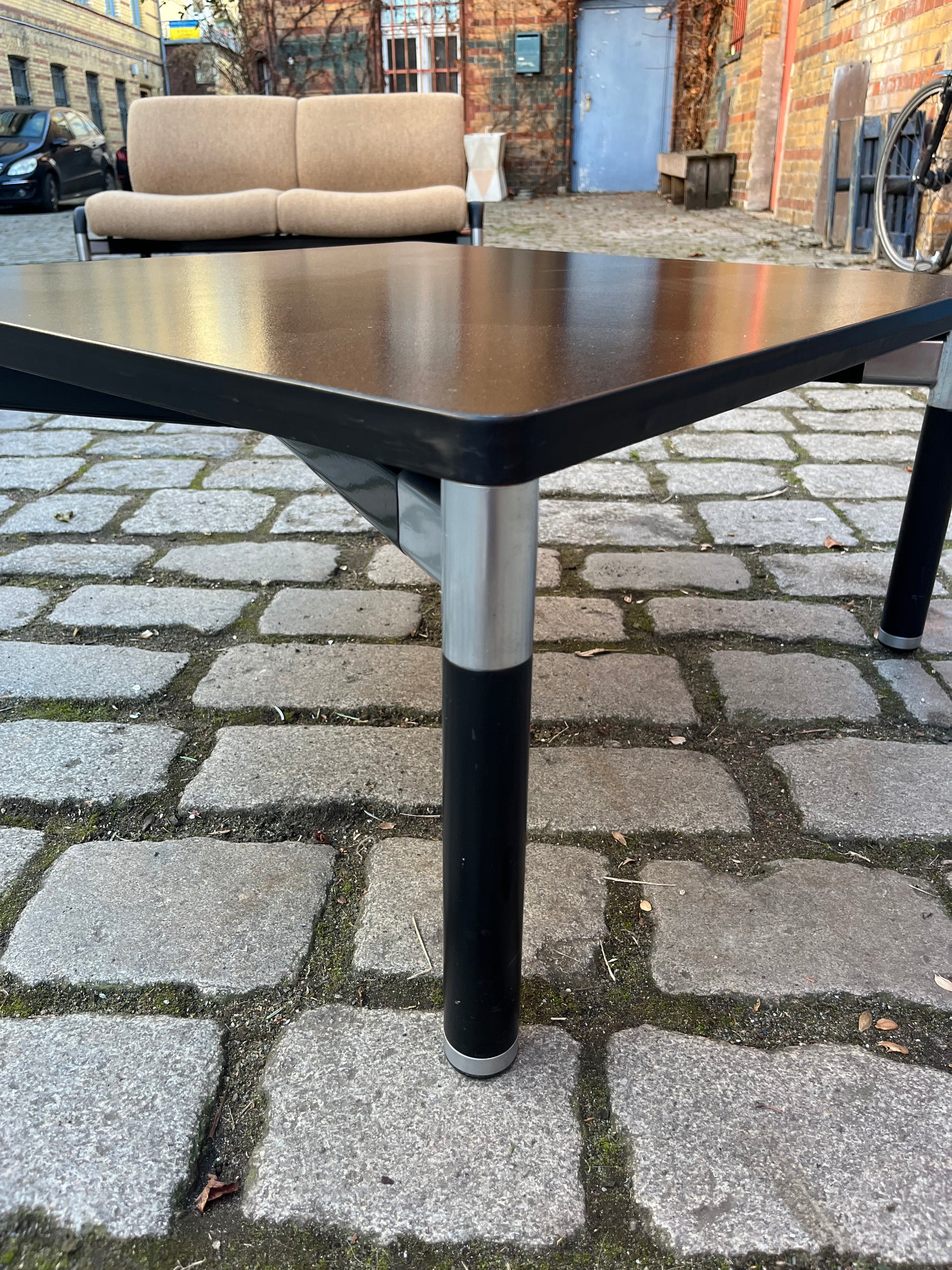 Couchtisch 712/T schwarz Zink von Hans Peter Piehl für Wilkhahn