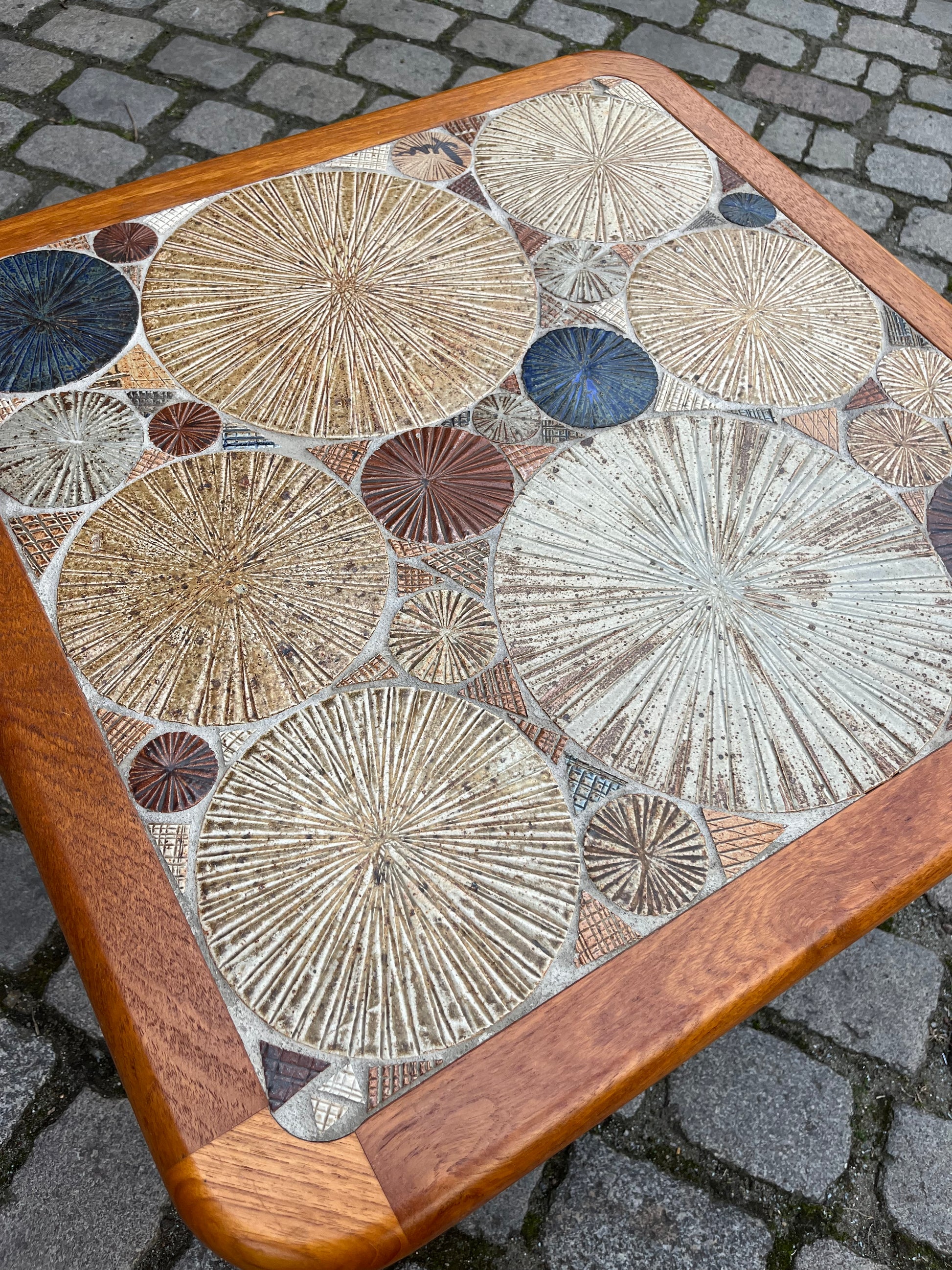 Couchtisch Teak Fliesen von Tue Poulsen für Haslev