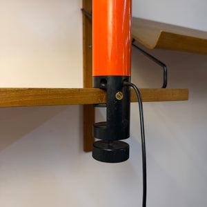 Klemmlampe orange schwarz aus Dänemark