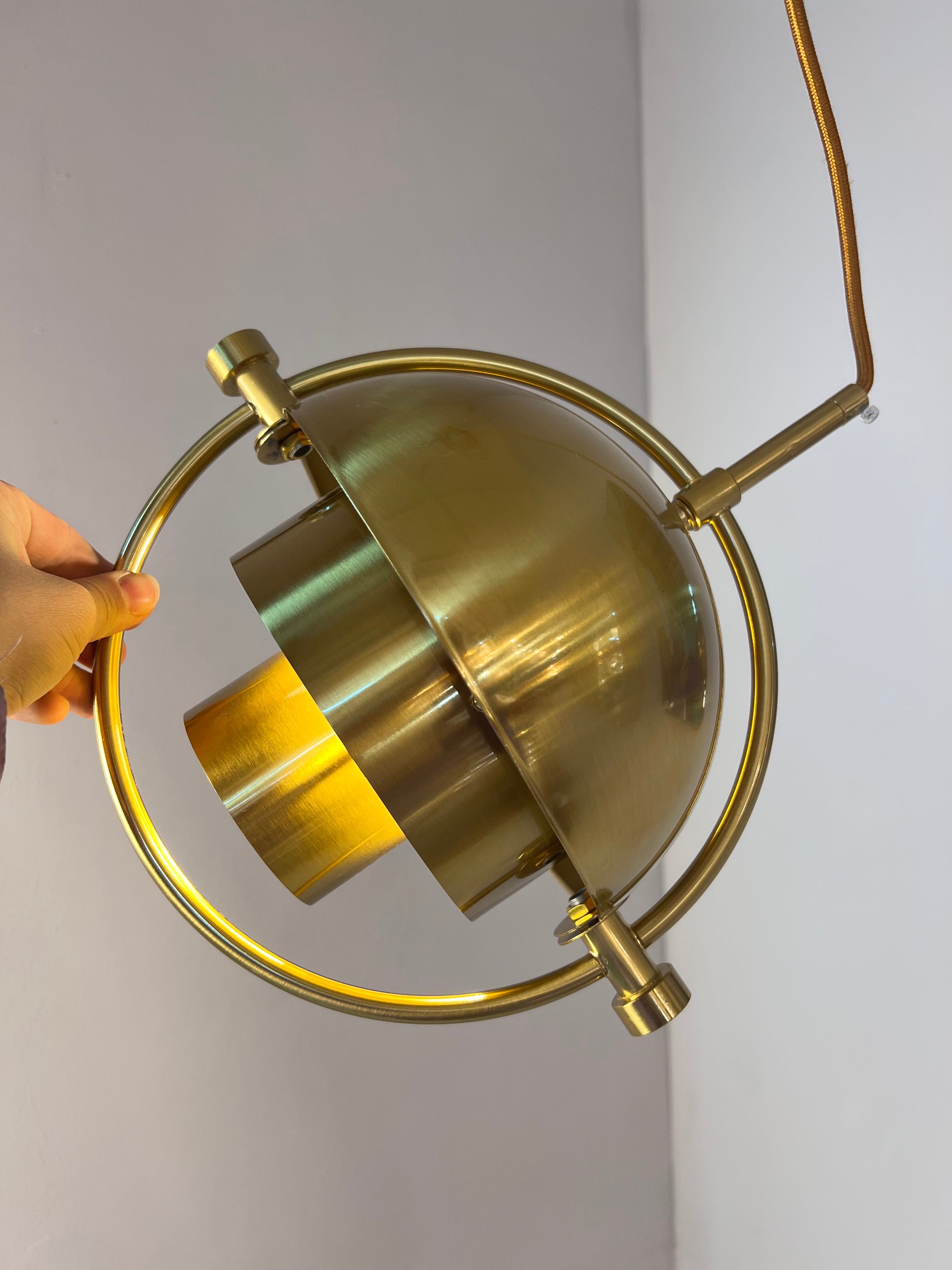 Hängelampe Multi-Lite Messing von Louis Weisdorf für GUBI