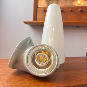 Wandlampe Modell 6035 hellgrau von Sigvard Bernadotte für Ifö