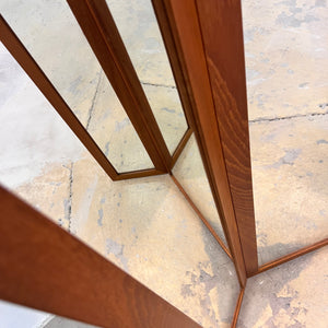 Klappbarer Wandspiegel Teak von Fakse Furniture aus Dänemark