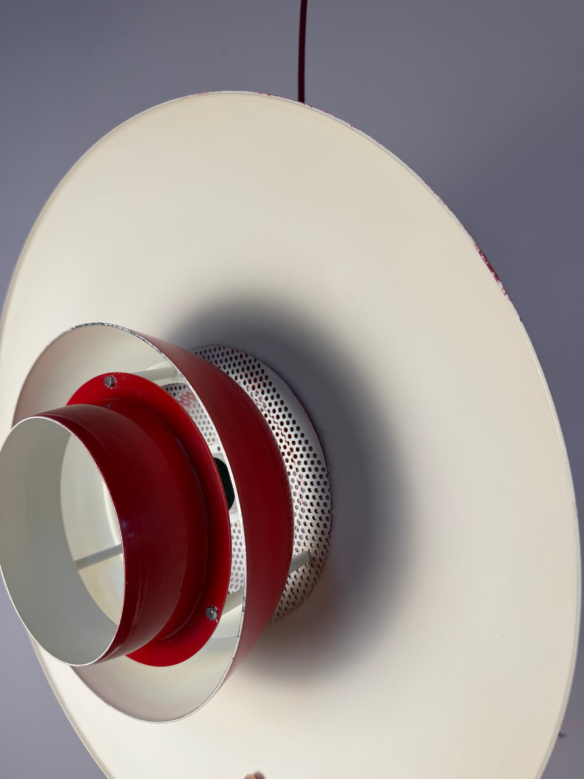 Lamellenlampe rot aus Dänemark