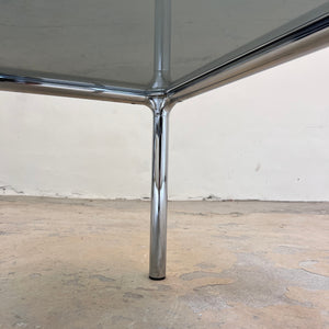 Couchtisch Chrom Rauchglas ETIENNE FERMIGIER