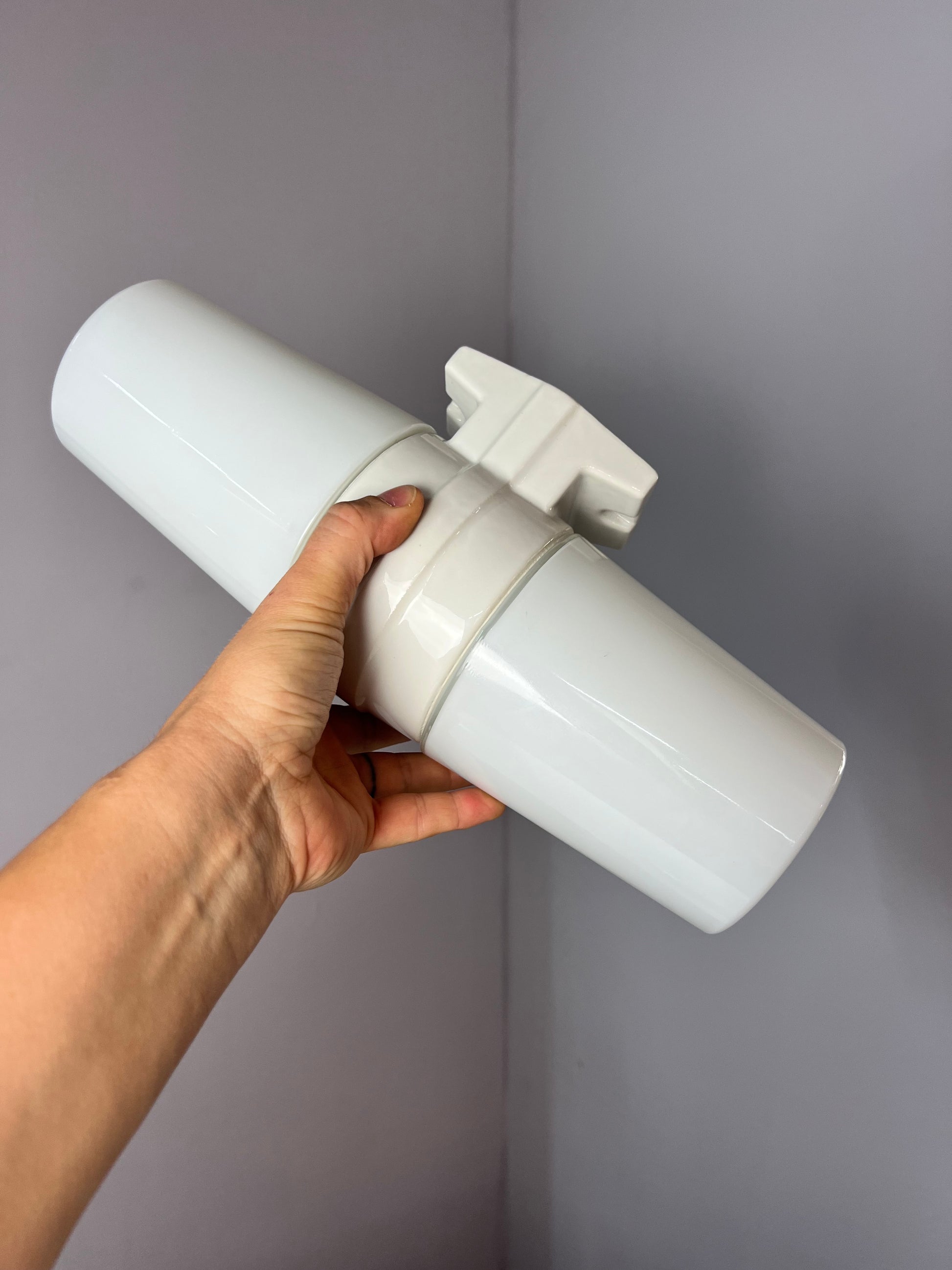 Wandlampe Modell 6065 weiß von Sigvard Bernadotte für Ifö