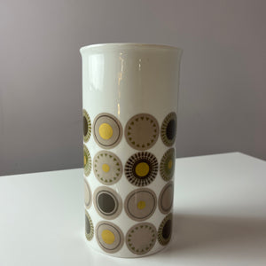 Vase Medaillon weiß Porzellan von Hans Theo Baumann für Thomas