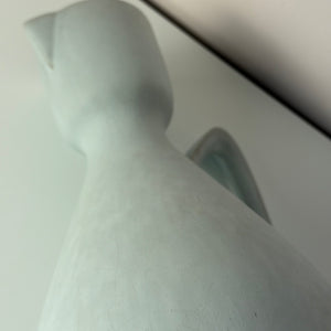 Set: Vase und Karaffe mintgrün weiß Keramik aus Westdeutschland