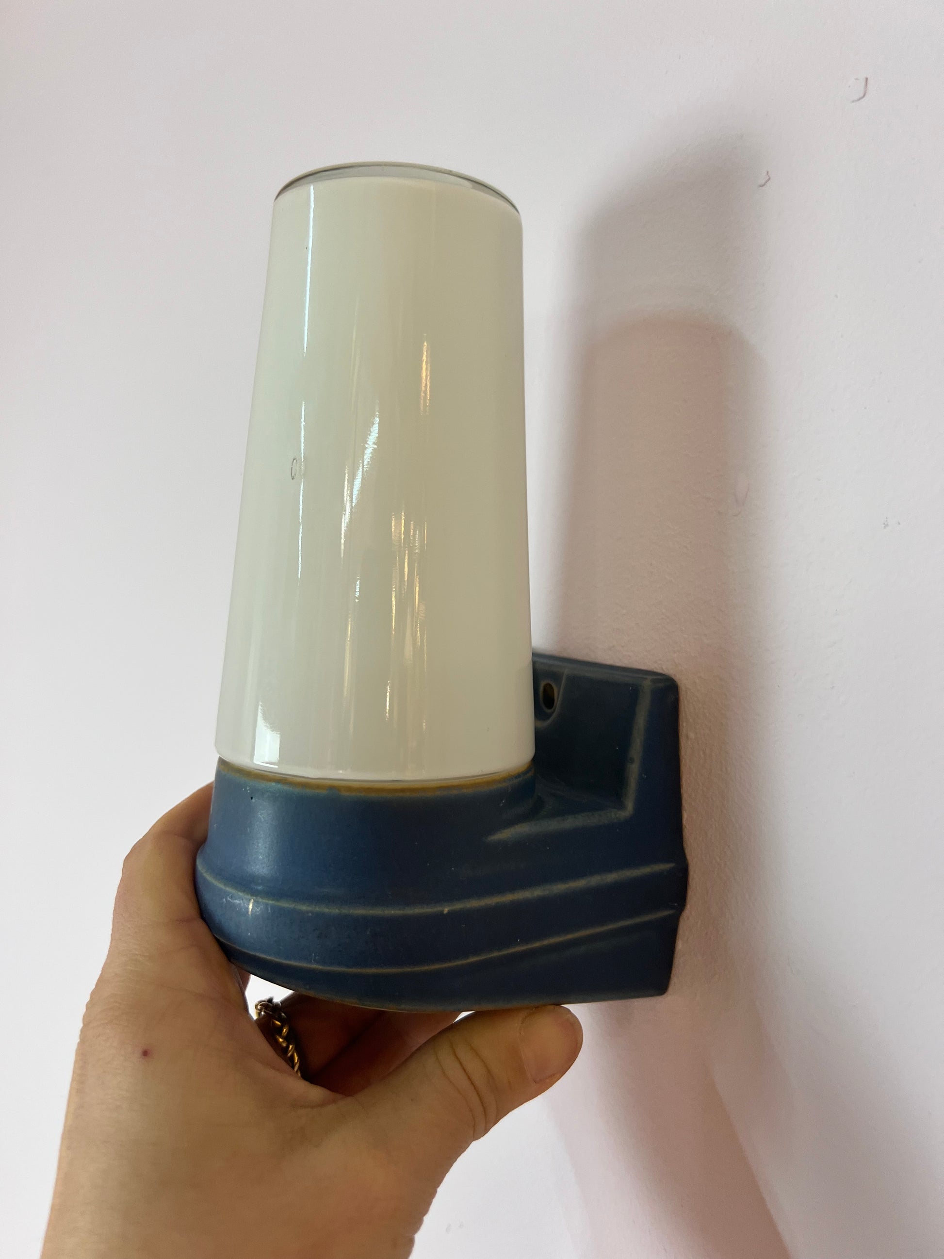 Wandlampe blau Sigvard Bernadotte für Ifö