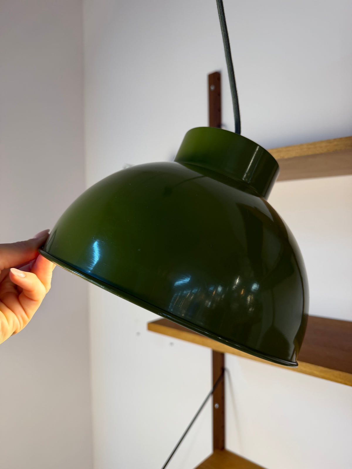Bunkerlampe oliv aus Dänemark