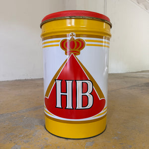 HB Sitztonne mit rotem Sitzpolster
