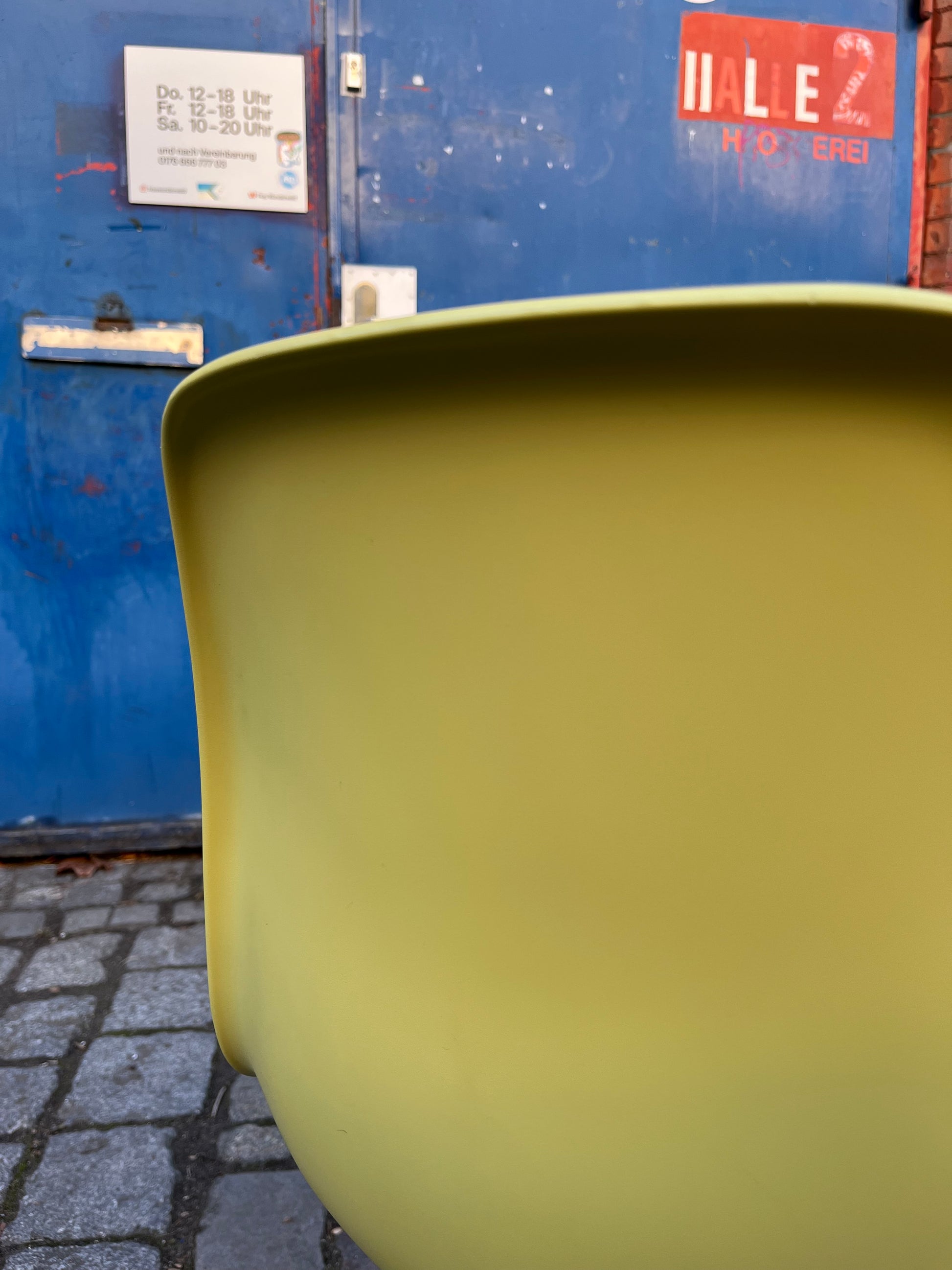 Plastic Side Chair DSR limettengrün Chrom von Ray & Charles Eames für Vitra