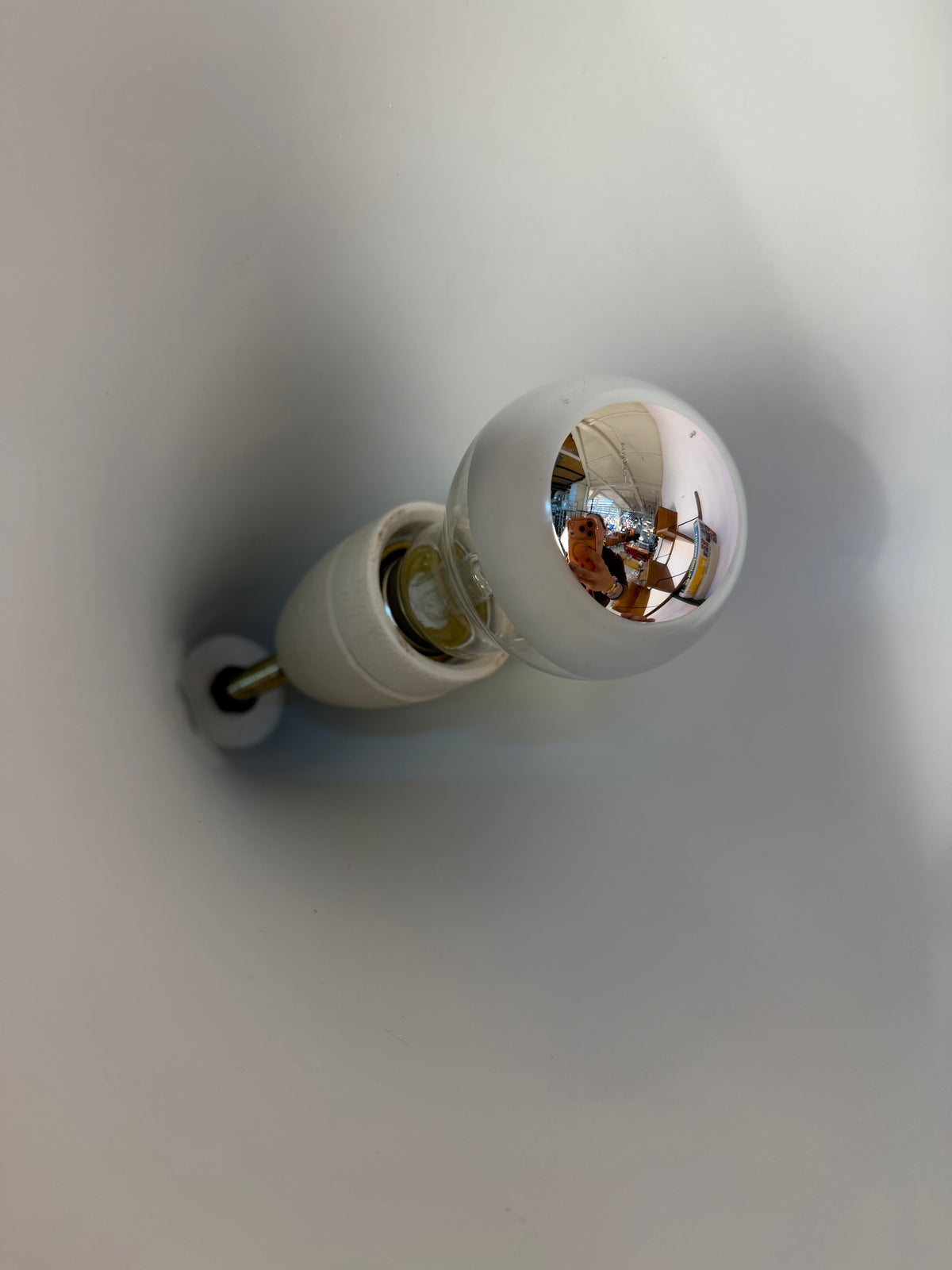 Trompetenlampe orange aus Dänemark
