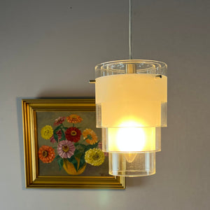 Lamellenlampe Eiszapfen weiß Glas von Markslöjd Sweden