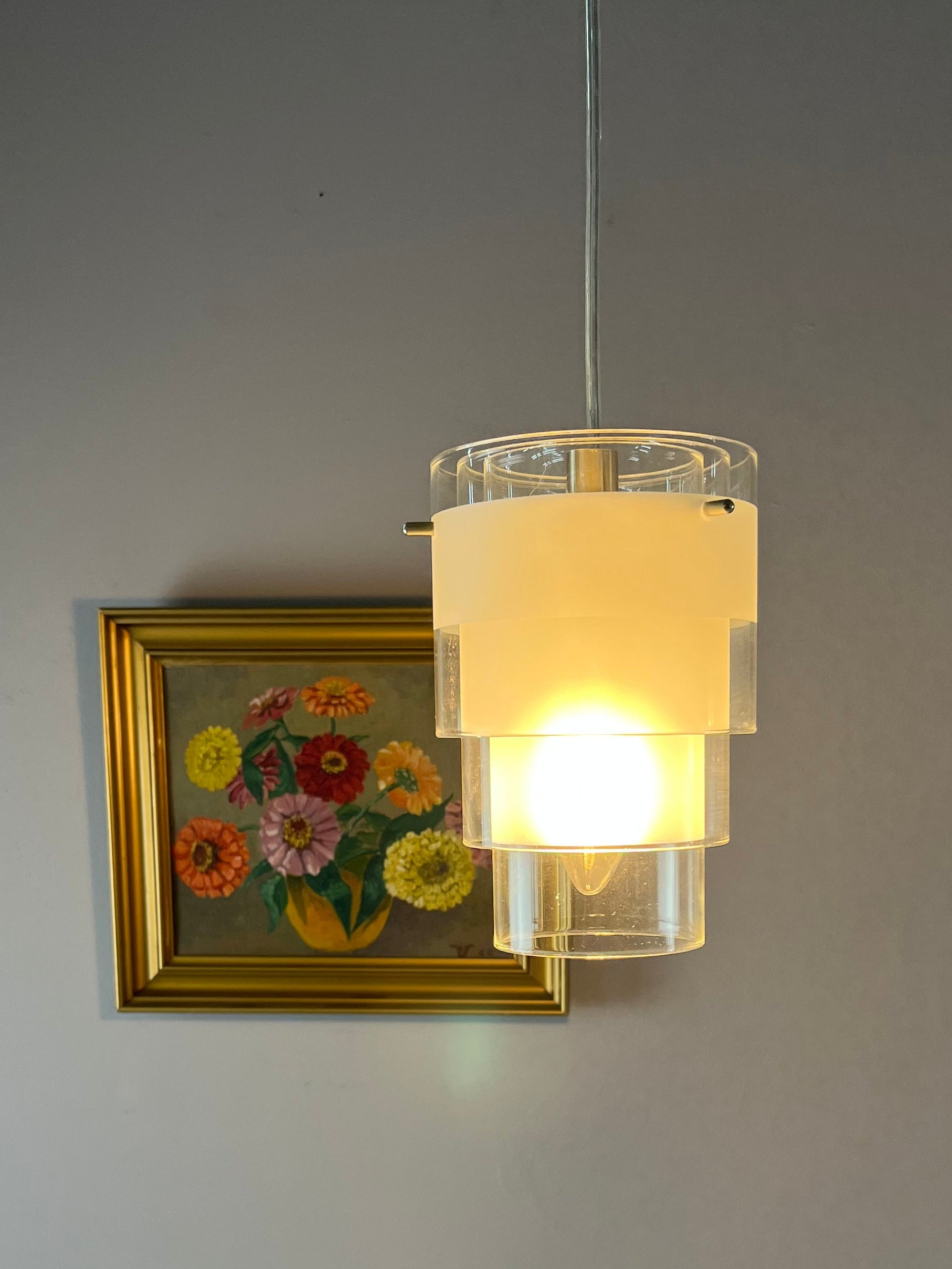 Lamellenlampe Eiszapfen weiß Glas von Markslöjd Sweden