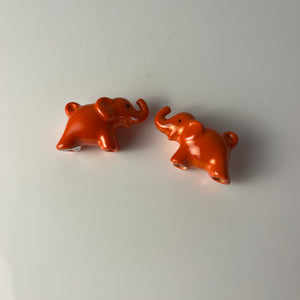 Set: 2x Mini Elefanten orange von Goebel