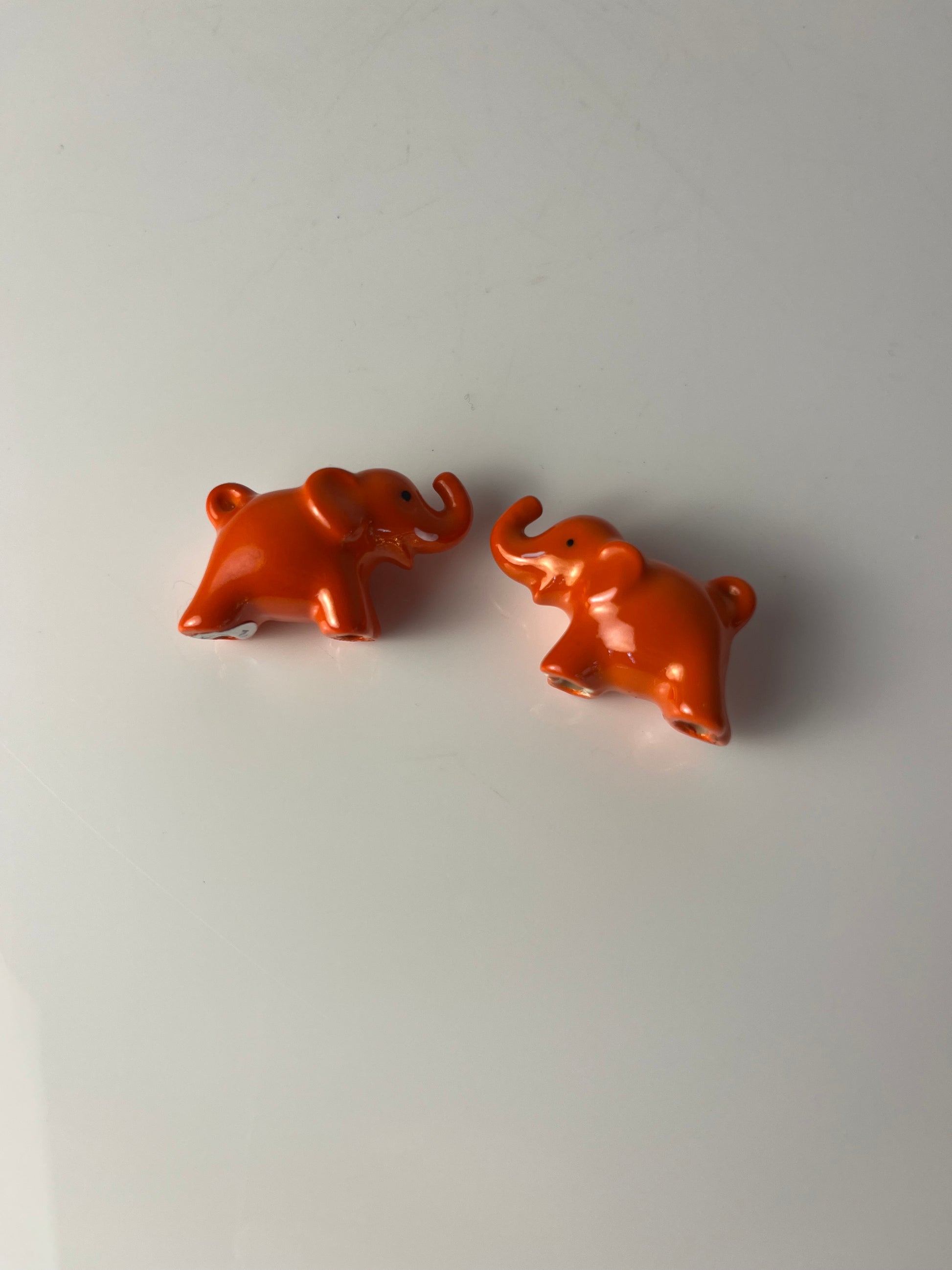 Set: 2x Mini Elefanten orange von Goebel