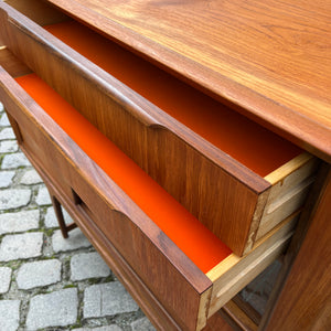Highboard mit Vitrine Teak aus Dänemark