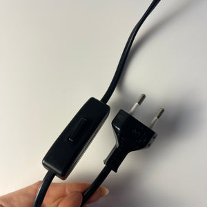 Tischlampe neu lackiert lila ocker aus Dänemark