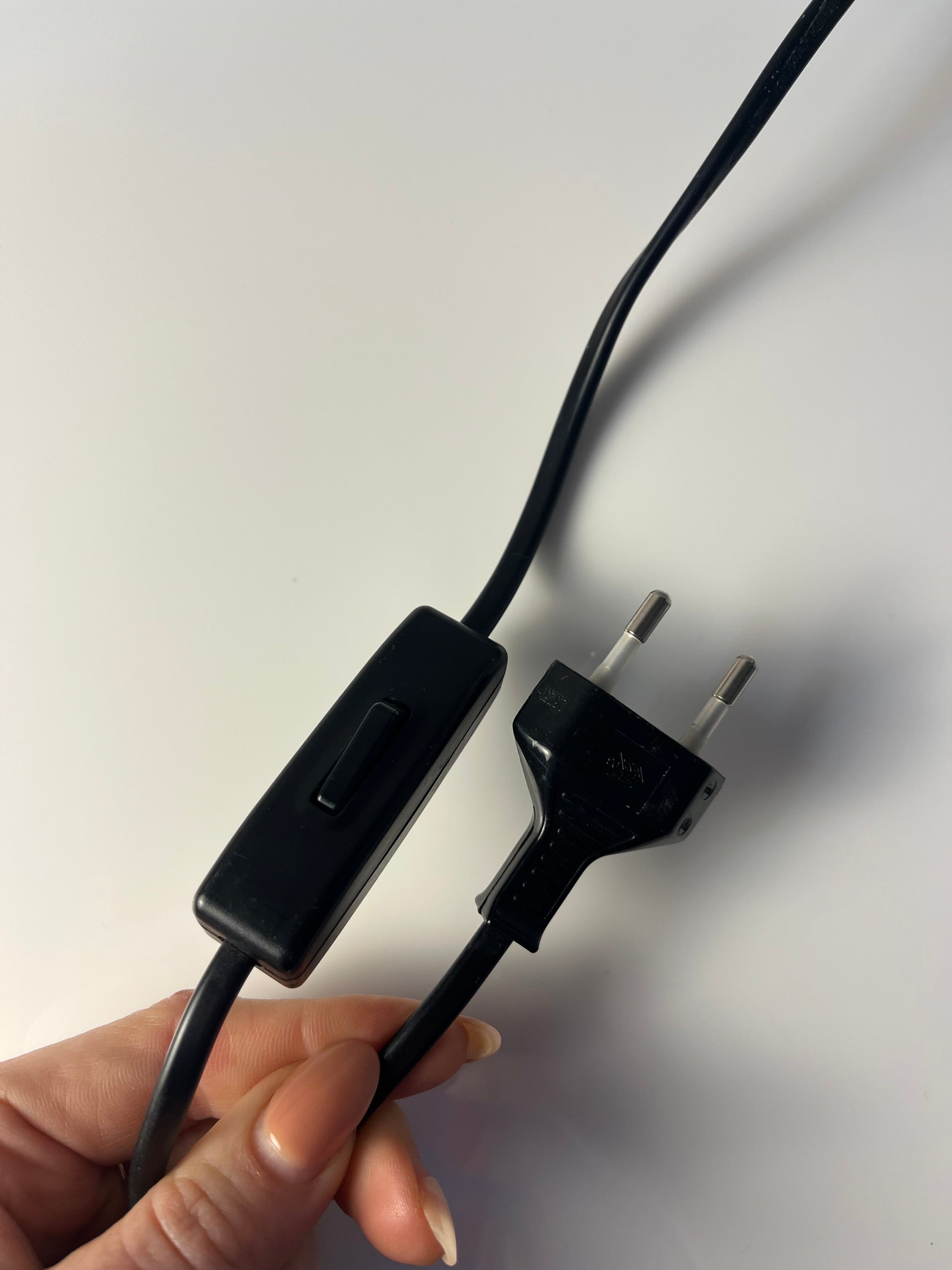 Tischlampe neu lackiert lila ocker aus Dänemark