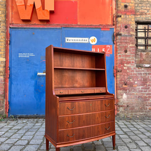 Bücherregal mit Sekretär und Kommode Teak Dänemark
