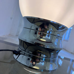 Tischlampe Chrom Opalglas VEB NARVA