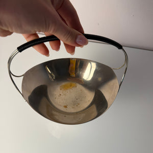 Schale versilbert mit Henkel aus Dänemark