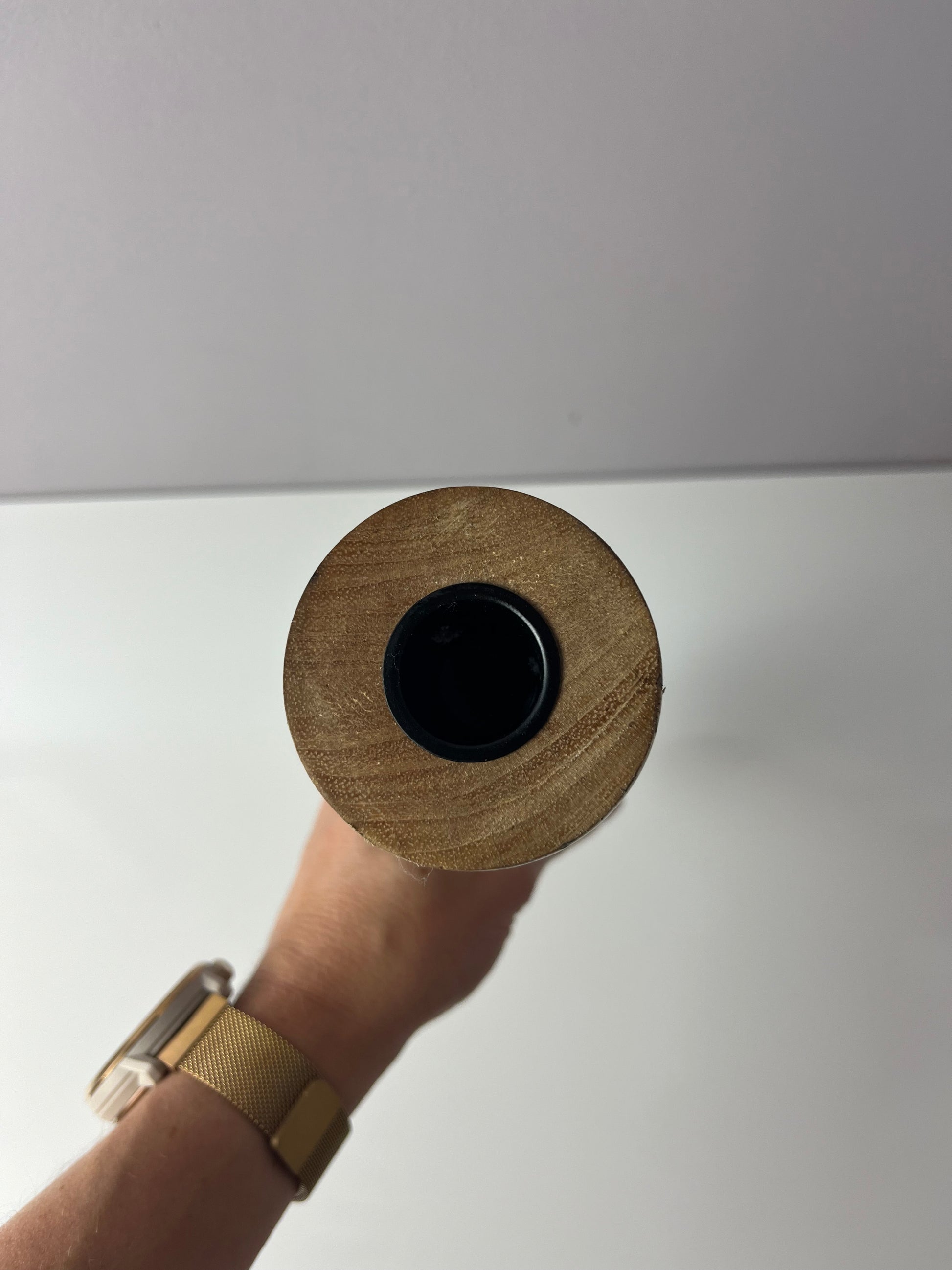 Hoher Kerzenständer Holz