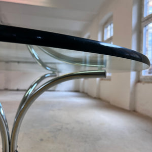 Runder Esstisch Glas & Chrom