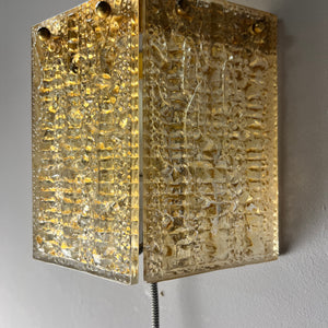 Wandlampe von Orrefors aus Schweden