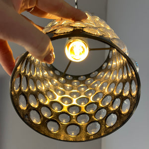 Hängelampe schwarz Bubbleglas aus Schweden