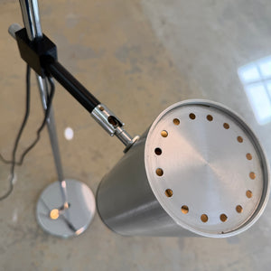 Stehlampe silber von Arnold Berges für Staff