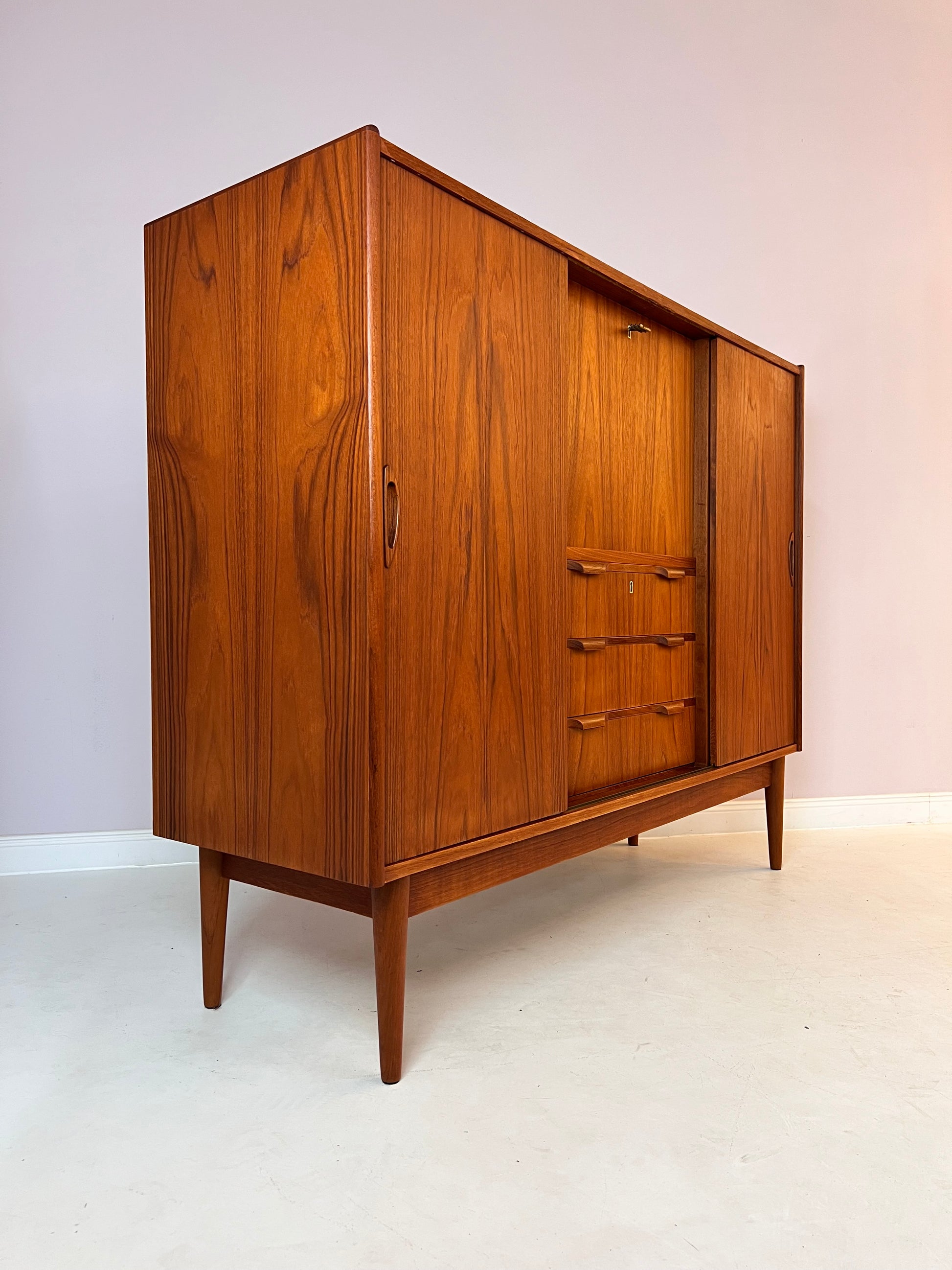 Highboard Teak von Tibergaard aus Dänemark