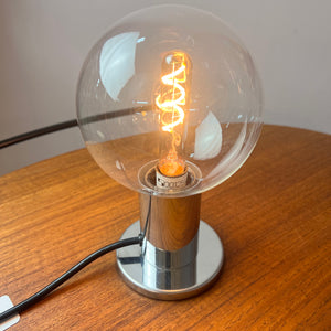 Tischlampe Big Globe Chrom von Motoko Ishii für STAFF